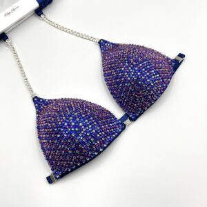 The Sarah - V Cut Bikini in Scattered Blue